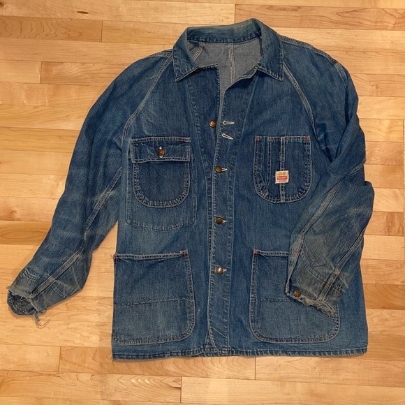 Vintage 50’s Penney’s Pay Day Sanforized Denim Chore Jacket - Picture 1 of 7